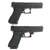 Image 2 : Two Glock Semi-Automatic Pistols -A) Glock Model 17C Pistol with Case