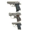 Image 2 : Three Pistols -A) Walther/Smith & Wesson Model PPK Semi-Automatic Pistol with Case