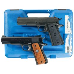 Two 45 ACP Semi-Automatic Pistols -A) Springfield Model 1911-A1 Pistol with Case