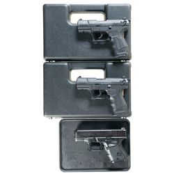 Three Cased Semi-Automatic Pistols -A) Walther Model P22 Pistol