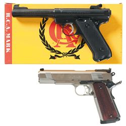 Two Semi-Automatic Pistols -A) Ruger Mark II Pistol with Ruger Collectors' Association Markings and 