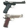 Image 2 : Two Semi-Automatic Pistols -A) Ruger Mark II Pistol with Ruger Collectors' Association Markings and 