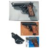 Image 1 : Three European Semi-Automatic Pistols with Boxes -A) Beretta Model 92F Pistol