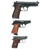 Image 2 : Three European Semi-Automatic Pistols with Boxes -A) Beretta Model 92F Pistol