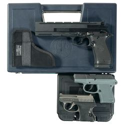 Three Semi-Automatic Pistols -A) Beretta Model 87 Target Pistol with Case