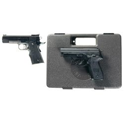 Two Semi-Automatic Pistols -A) Colt Combat Commander Pistol