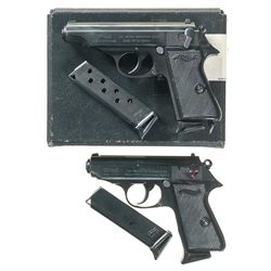 Two Walther PP-Series Semi-Automatic Pistols -A) Walther Model PP Pistol with Box