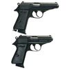 Image 2 : Two Walther PP-Series Semi-Automatic Pistols -A) Walther Model PP Pistol with Box