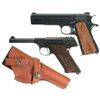 Image 1 : Two Semi-Automatic Pistols -A) Buenos Aires Police Marked Argentine Model 1927 Pistol