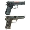 Image 2 : Two European Semi-Automatic Pistols -A) CZ Model 75B Cutaway Pistol with Case