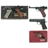 Image 1 : Three Semi-Automatic Pistols and One Derringer -A) Stoeger 22 Luger Semi-Automatic Pistol with Box