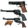 Image 1 : Three Handguns -A) Colt Mark IV Series 80 Gold Cup National Match Pistol