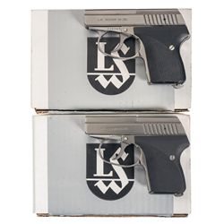 Collector's Lot of Boxed Two Seecamp Semi-Automatic Pistols -A) Stainless Seecamp Model LWS 32 Pisto