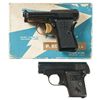 Image 1 : Two Semi-Automatic Pistols -A) Two-Tone Beretta Model 418 Pistol with Box