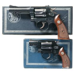 Two Boxed Smith & Wesson Double Action Revolvers -A) Smith & Wesson Model K-22 Combat Masterpiece Re