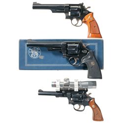 Three Smith & Wesson Double Action Revolvers -A) Smith & Wesson Model 25-2 Revolver