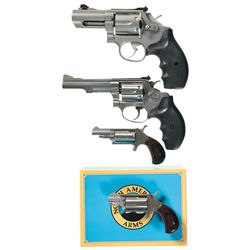 Four Revolvers -A) Smith & Wesson Model 66 Double Action Revolver
