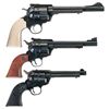 Image 2 : Three Ruger Single Action Revolvers -A) Ruger New Model Super Blackhawk Bisley Revolver