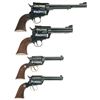 Image 2 : Four Ruger Single Action Revolvers -A) Ruger Blackhawk Revolver with Box