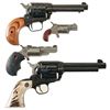 Image 2 : Four Single Action Revolvers -A) Heritage Rough Rider Revolver with Box and Combination .22 Mag Cyli