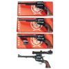 Image 1 : Four Ruger Single Action Revolvers -A) Ruger New Model Super Blackhawk Revolver with Box