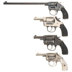 Four Double Action Revolvers -A) U.S. Revolver Co. Revolver with Rare 9 1/2 Inch Barrel