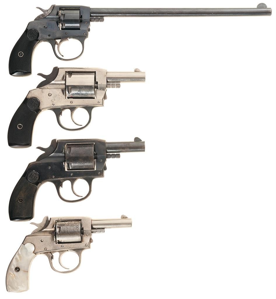 Four Double Action Revolvers -A) U.S. Revolver Co. Revolver with Rare 9 ...