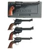 Image 2 : Four Ruger Single Action Revolvers -A) Ruger New Model Blackhawk Bisley Revolver with Case