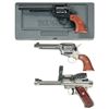 Image 1 : Three Ruger Handguns -A) Ruger New Model Single Six Revolver with Factory Case