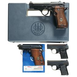 Four Semi-Automatic Pistols -A) Beretta Model 87BB with Box and Conversion Kit