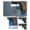 Image 1 : Four Semi-Automatic Pistols -A) Beretta Model 87BB with Box and Conversion Kit