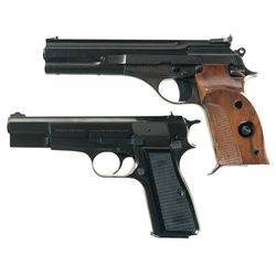 Two European Semi-Automatic Pistols -A) Beretta Model 76 Pistol