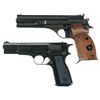 Image 1 : Two European Semi-Automatic Pistols -A) Beretta Model 76 Pistol