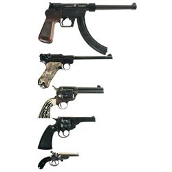 Five Handguns -A) Charter Arms Explorer II Semi-Automatic Pistol