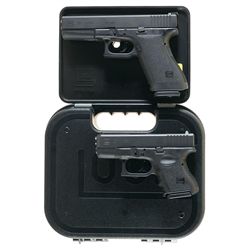 Two Cased Glock Semi-Automatic Pistols -A) Glock Model 21 Pistol