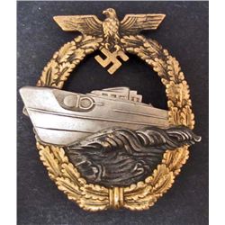 GERMAN NAZI NAVAL 2ND MODEL E BOAT BADGE