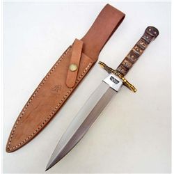 COLT BOWIE DAGGER W/ STAG HANDLE & SHEATH