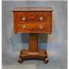 Image 1 : A William IV mahogany reading/work table with hinged lid, the interior fitted a ratcheted reading...