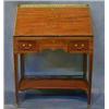 Image 1 : A fine quality French Victorian mahogany inlaid satinwood bureau, the top with pierced brass thre...