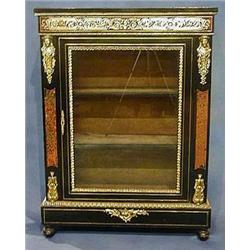 A 19th Century ebonised and boulle pier cabinet £600-900...