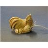 Image 1 : A  fine quality Eastern carved ivory figure in the form of a seated cockerel, 2" £200-300...