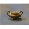 Image 1 : A Victorian embossed silver twin handled sugar bowl with cast borders, raised on panelled feet, L...