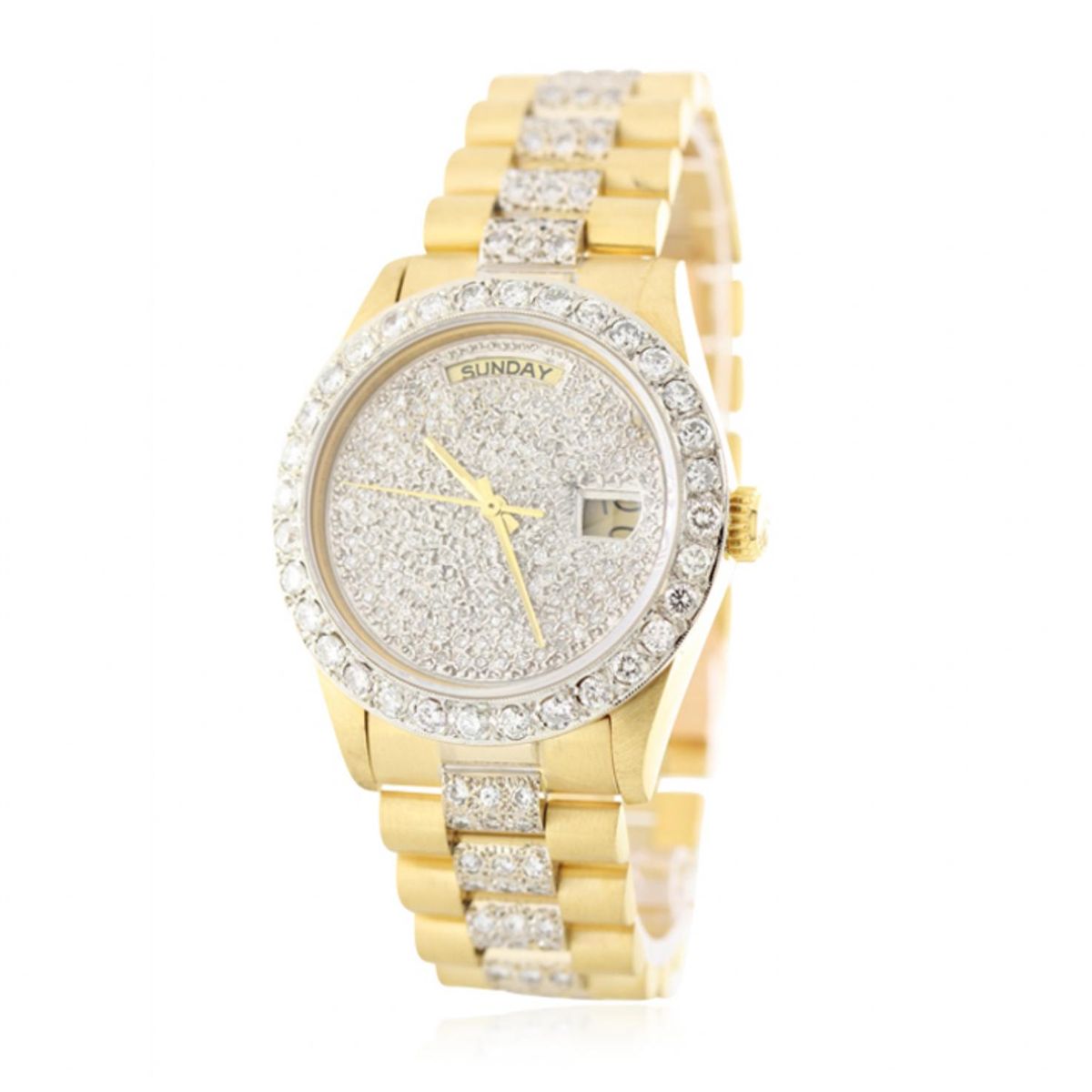 Gents Rolex 18KT Gold Super President 
