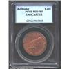 Image 1 : (1792-94) TOKEN Kentucky Token, LANCASTER Edge MS64 Red PCGS. Breen-1156 (?). We suspect that the at