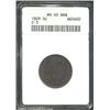 1809 1/2 C MS60 Brown ANACS. B-4, C-3, High R.1. Die state I. A deep chocolate-brown example that ha
