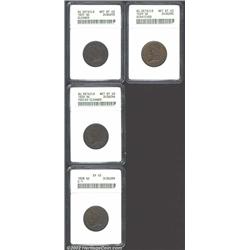 1825 1/2 C--Cleaned--ANACS, AU Details, Net XF40, the glossy surfaces have retoned in mottled deep b