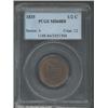 1835 1/2 C MS64 Red and Brown PCGS. Most of the original orange-red luster is concentrated around th