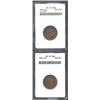 1849 1/2 C MS63 Brown ANACS, despite the color designation, the otherwise glossy-brown surfaces reve