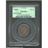 1844 1/2 C Restrike PR62 Brown PCGS. B-3, High R.6. Smooth, milk-chocolate surfaces with somewhat ir