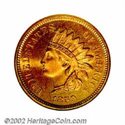 1859 1C MS67 NGC. The difficulty with which the Mint experienced during production of the Flying Eag
